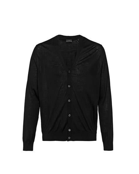 prada smc 443|Black Wool Cardigan .